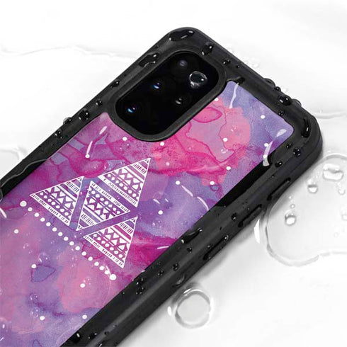 Pink Tribal Euphoria Galaxy S20 Plus Waterproof Case