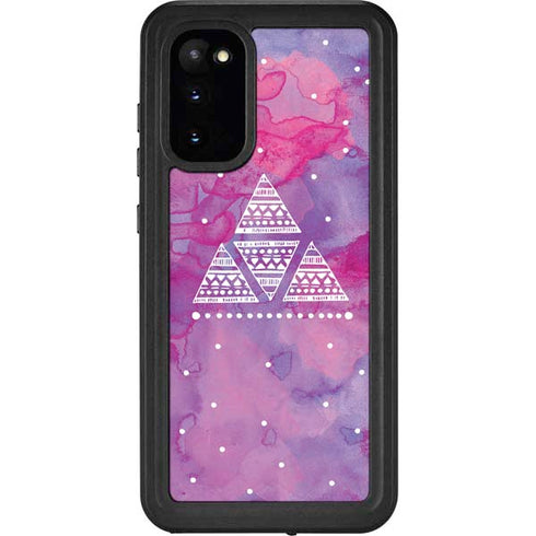Pink Tribal Euphoria Galaxy S20 Waterproof Case