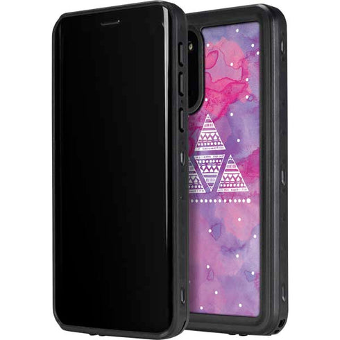 Pink Tribal Euphoria Galaxy S20 Waterproof Case