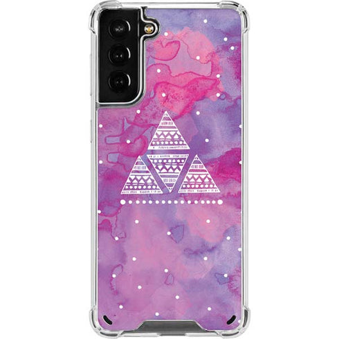 Pink Tribal Euphoria Galaxy S21 Plus 5G Clear Case