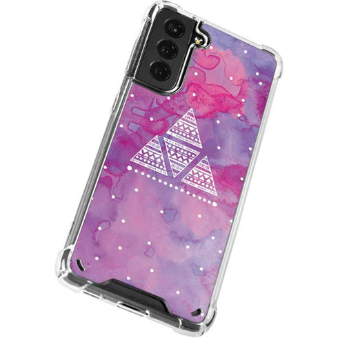 Pink Tribal Euphoria Galaxy S21 Plus 5G Clear Case