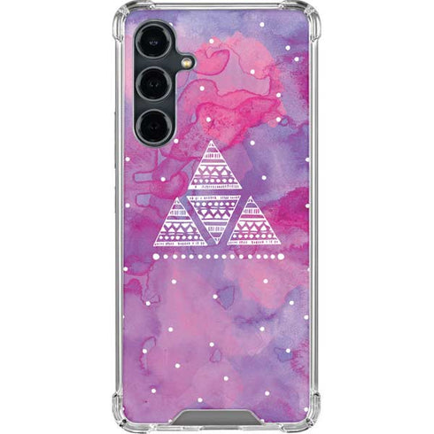 Pink Tribal Euphoria Galaxy S23 FE Clear Case