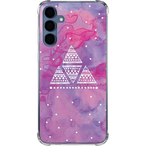 Pink Tribal Euphoria Galaxy S24 Clear Case