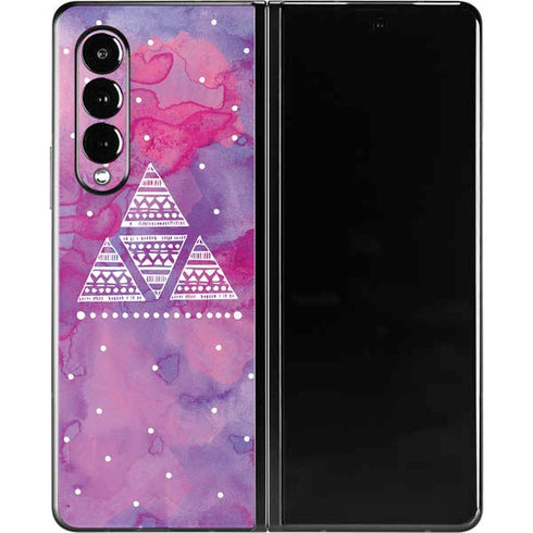 Pink Tribal Euphoria Galaxy Z Fold3 5G Skin