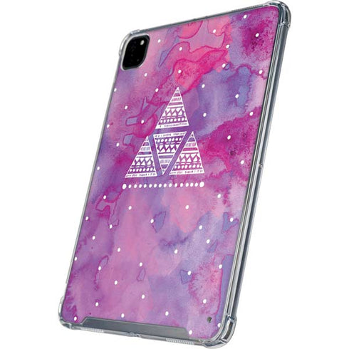 Pink Tribal Euphoria iPad Pro 12.9in (2020) Clear Case