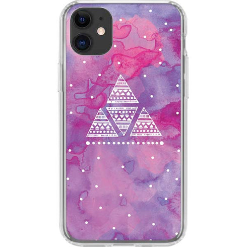 Pink Tribal Euphoria iPhone 11 Clear Case