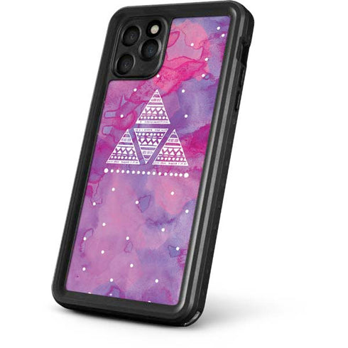 Pink Tribal Euphoria iPhone 11 Pro Max Waterproof Case
