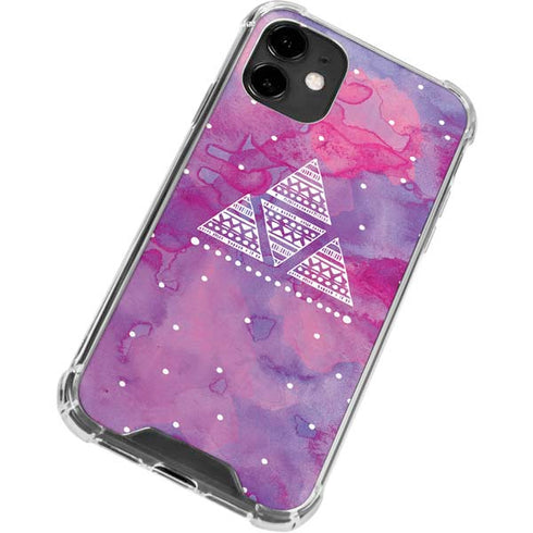 Pink Tribal Euphoria iPhone 12 Mini Clear Case