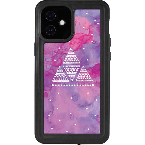 Pink Tribal Euphoria iPhone 12 Mini Waterproof Case