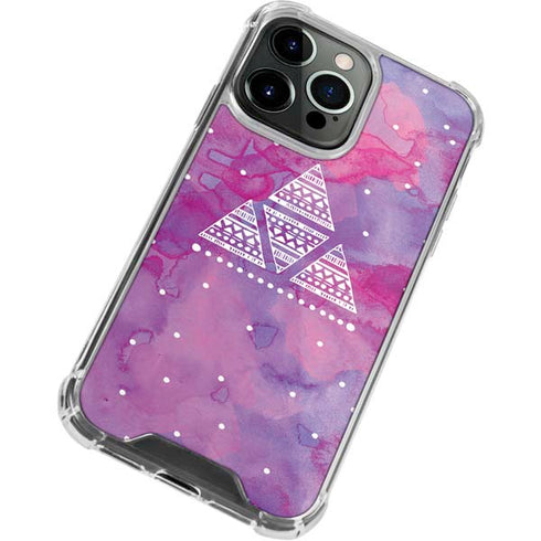 Pink Tribal Euphoria iPhone 13 Pro Clear Case