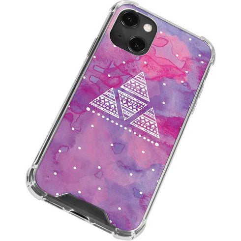 Pink Tribal Euphoria iPhone 14 Plus Clear Case