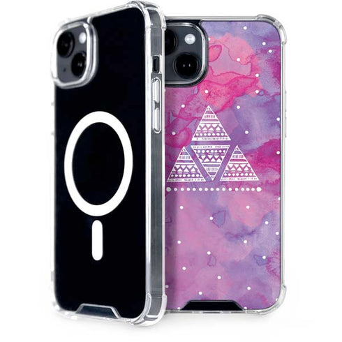 Pink Tribal Euphoria iPhone 15 Plus MagSafe Case