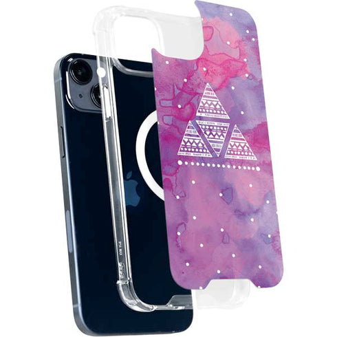 Pink Tribal Euphoria iPhone 15 Plus MagSafe Case