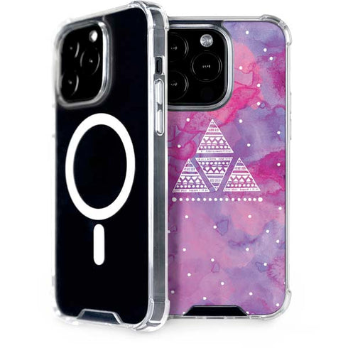 Pink Tribal Euphoria iPhone 15 Pro MagSafe Case