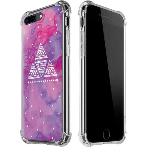 Pink Tribal Euphoria iPhone 7/8 Plus Clear Case