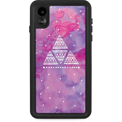 Pink Tribal Euphoria iPhone XR Waterproof Case
