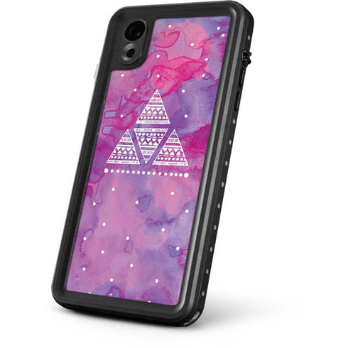 Pink Tribal Euphoria iPhone XR Waterproof Case