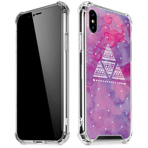 Pink Tribal Euphoria iPhone XS Max Clear Case