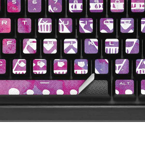 Pink Tribal Euphoria K95 RGB PLATINUM Mechanical Gaming Keyboard Skin