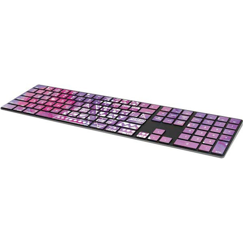 Pink Tribal Euphoria Magic Keyboard with Numeric Keypad Skin