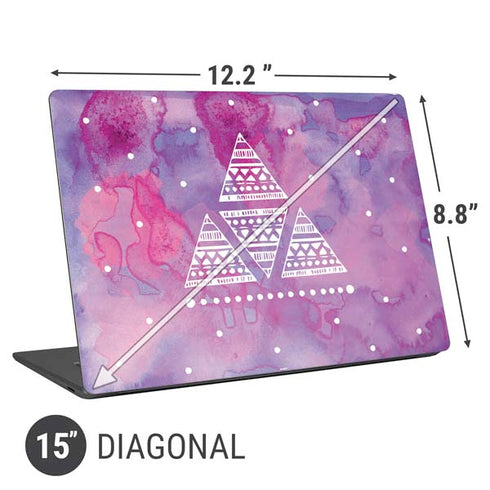 Pink Tribal Euphoria Universal Laptop 15in (12.2 x 8.8in) Skin