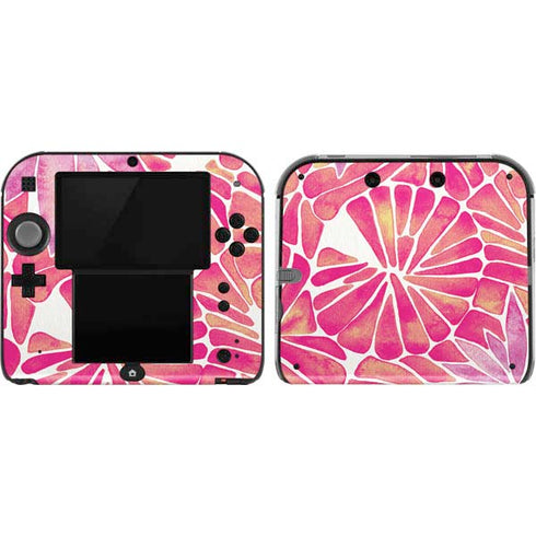 Cat Coq Pink Water Lilies Nintendo 2DS Skin