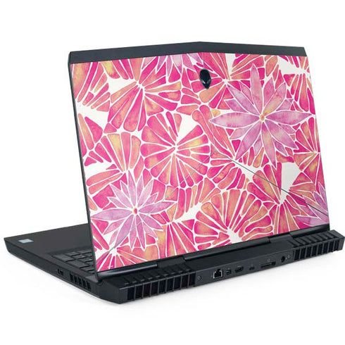 Pink Water Lilies by Cat Coq Dell Alienware Skin