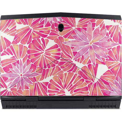 Pink Water Lilies by Cat Coq Dell Alienware Skin