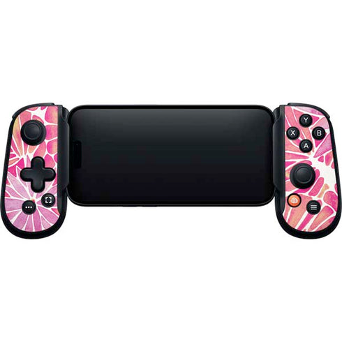 Pink Water Lilies by Cat Coq Backbone One for iPhone Game Controller Skin