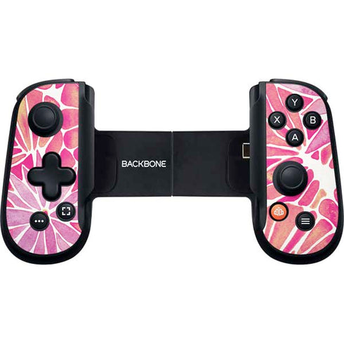 Pink Water Lilies by Cat Coq Backbone One for iPhone Game Controller Skin
