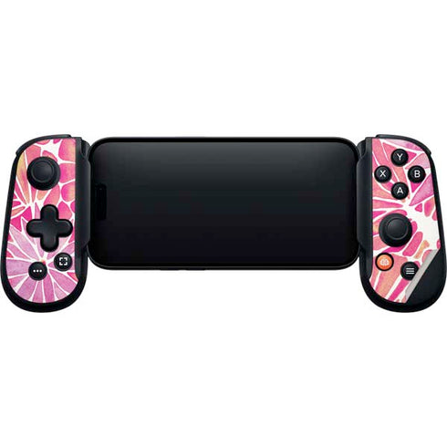 Pink Water Lilies by Cat Coq Backbone One for iPhone Game Controller Skin