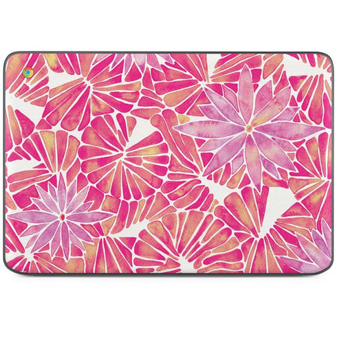 Pink Water Lilies by Cat Coq HP Chromebook Skin