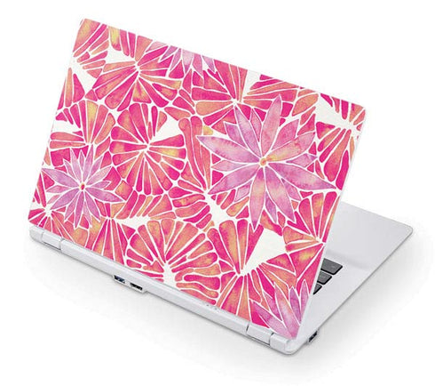 Cat Coq Pink Water Lilies Acer Chromebook Skin