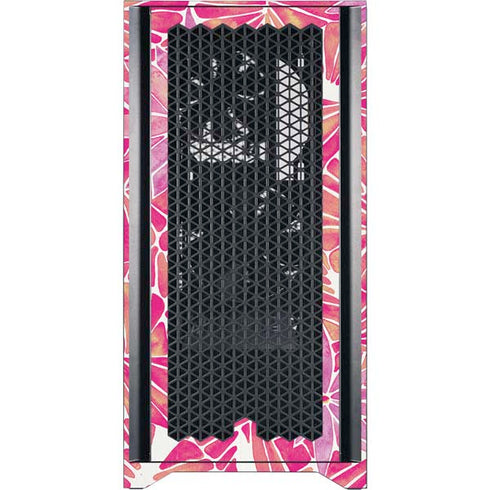 Cat Coq Pink Water Lilies Corsair 4000D Tempered Glass Mid-Tower ATX Case Skin