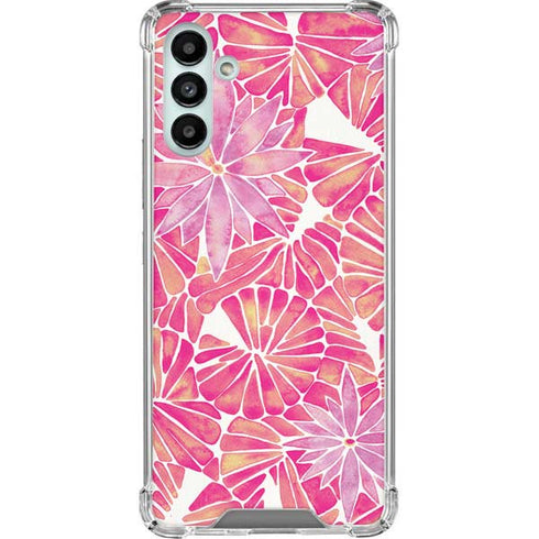Cat Coq Pink Water Lilies Galaxy A13 5G Clear Case
