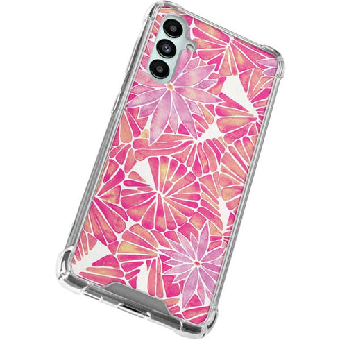 Cat Coq Pink Water Lilies Galaxy A14 5G Clear Case