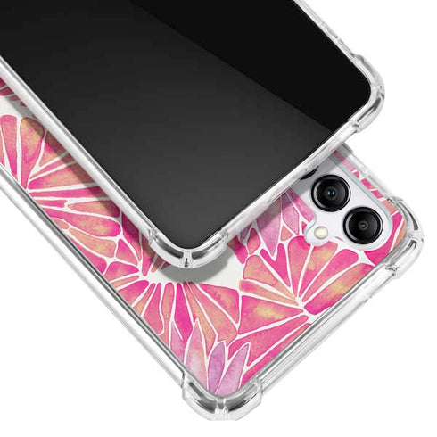 Cat Coq Pink Water Lilies Galaxy A14 5G Clear Case