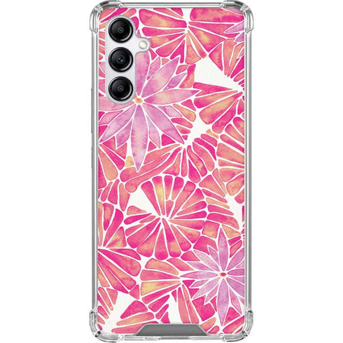 Pink Water Lilies by Cat Coq Galaxy A15 5G Clear Case