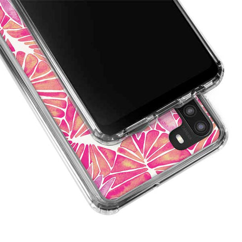 Cat Coq Pink Water Lilies Galaxy A21 Clear Case