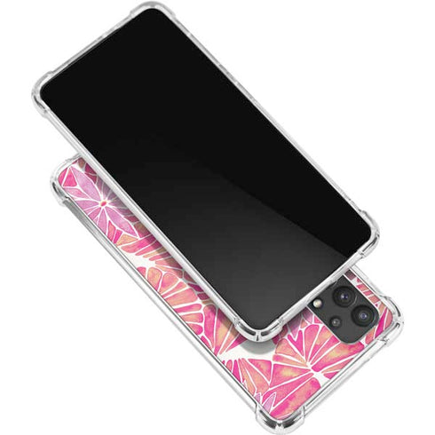 Cat Coq Pink Water Lilies Galaxy A32 5G Clear Case