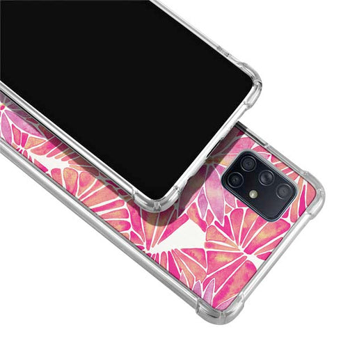 Cat Coq Pink Water Lilies Galaxy A71 5G Clear Case