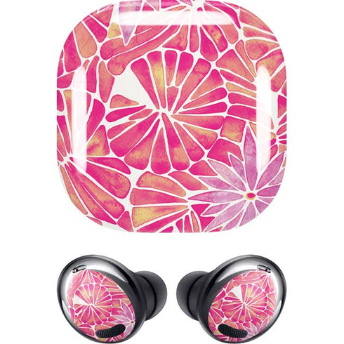 Cat Coq Pink Water Lilies Galaxy Buds Pro Skin