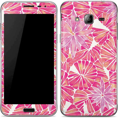 Cat Coq Pink Water Lilies Galaxy J3 Skin