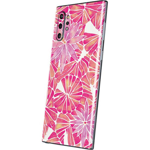 Cat Coq Pink Water Lilies Galaxy Note 10 Plus Skin