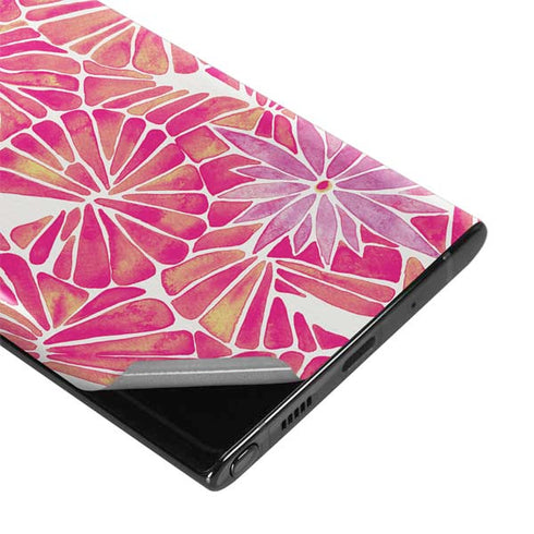 Cat Coq Pink Water Lilies Galaxy Note 10 Plus Skin