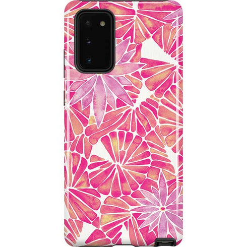 Cat Coq Pink Water Lilies Galaxy Note20 5G Pro Case
