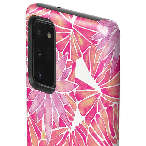 Cat Coq Pink Water Lilies Galaxy Note20 5G Pro Case