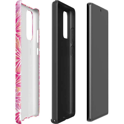 Cat Coq Pink Water Lilies Galaxy Note20 5G Pro Case