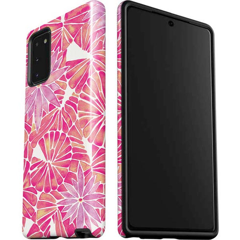 Cat Coq Pink Water Lilies Galaxy Note20 5G Pro Case