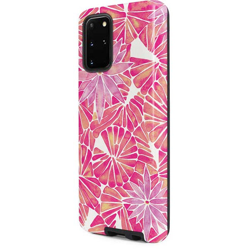 Cat Coq Pink Water Lilies Galaxy S20 Plus Pro Case
